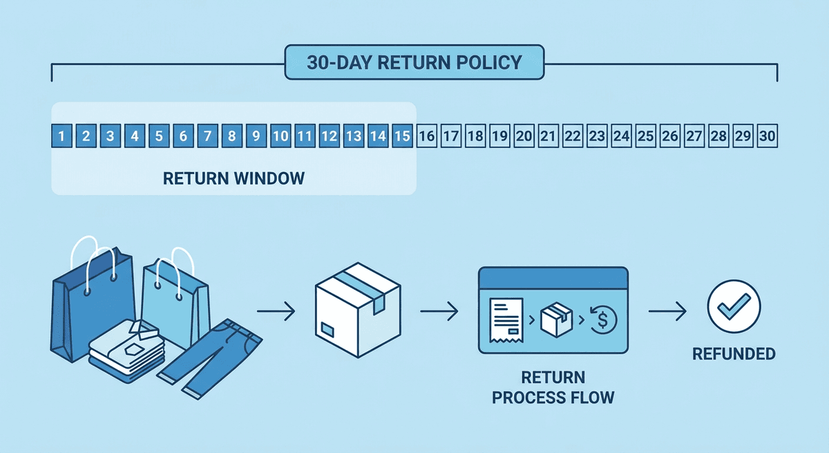 Gap return window timeline