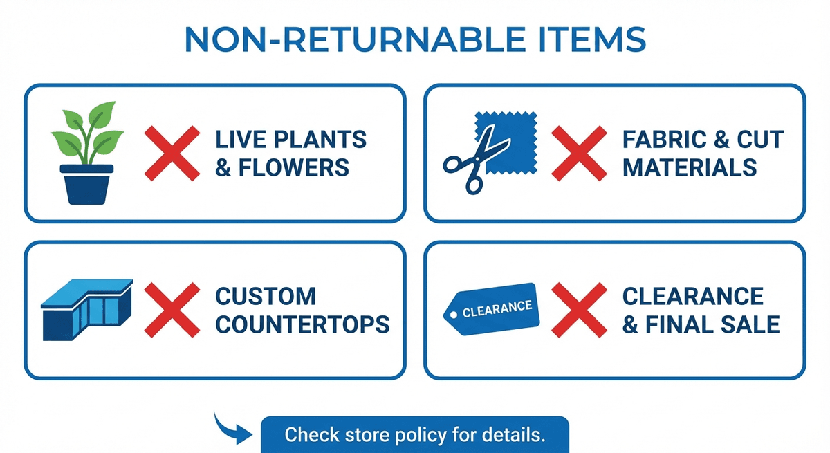 IKEA non-returnable items guide