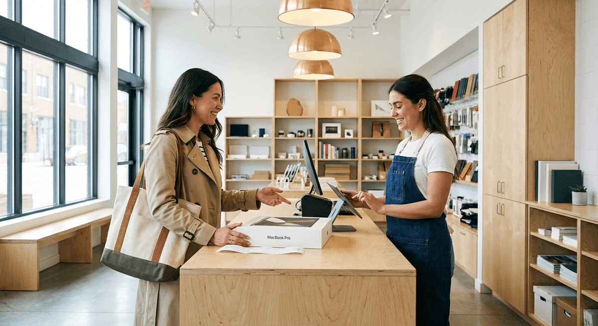 Staples electronics and furniture return timeline illustration